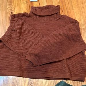 lululemon peaceful moments pullover M/L ancient copper